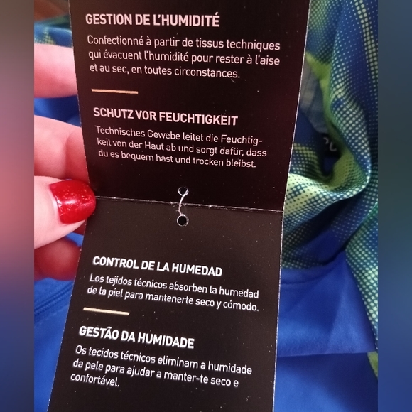 🆕Puma | Run FAV AOP Woven Jacket Royal Sapphire Blue & Green Mens Size Large - Picture 12 of 15